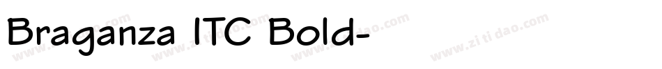 Braganza ITC Bold字体转换